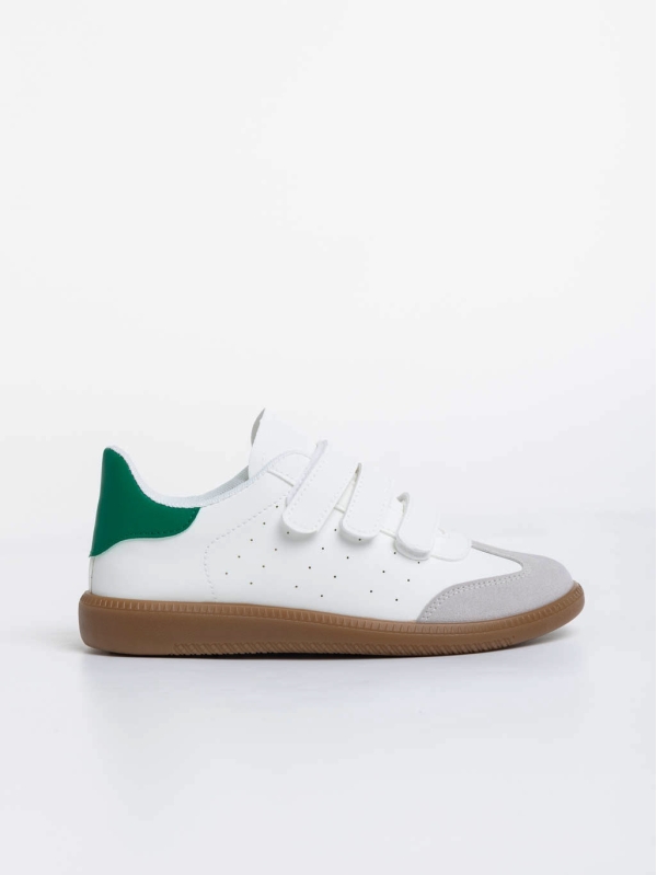 Raynor fehér és zöld női sport cipő ökológiai bőrből, 5 - Kalapod.hu