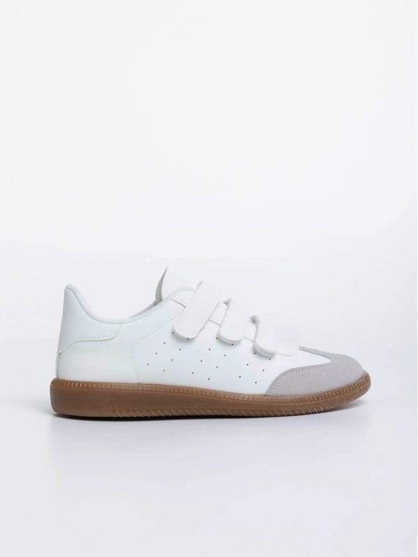 Raynor fehér női sport cipő ökológiai bőrből, 5 - Kalapod.hu