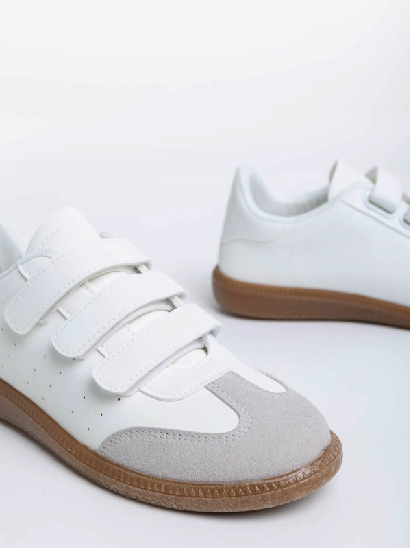 Raynor fehér női sport cipő ökológiai bőrből, 6 - Kalapod.hu