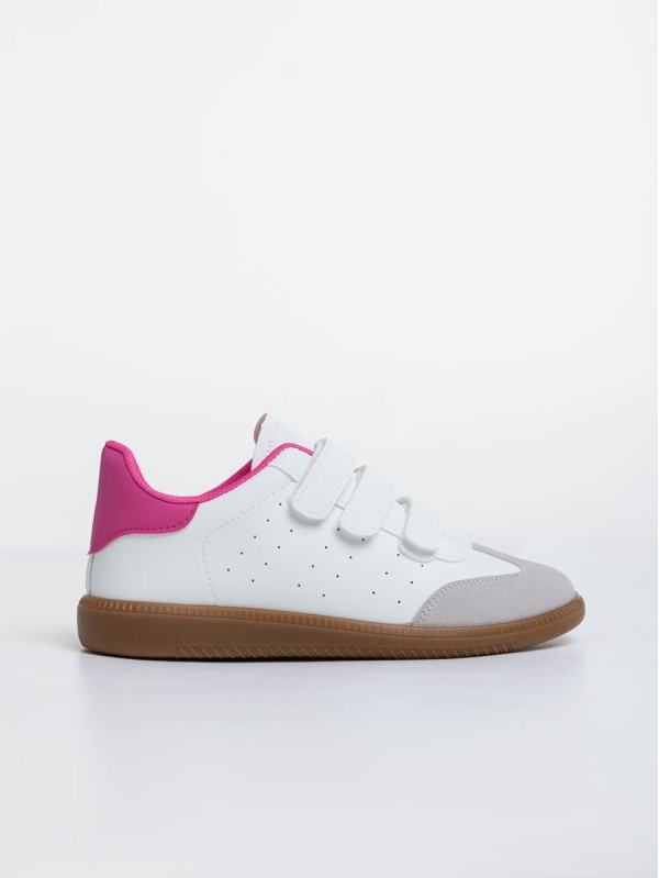 Raynor fehér és rózsaszín női sport cipő ökológiai bőrből, 5 - Kalapod.hu