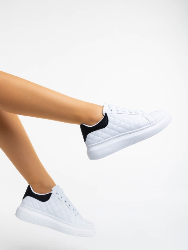 Annora fehér és fekete női sport cipő, 3 - Kalapod.hu