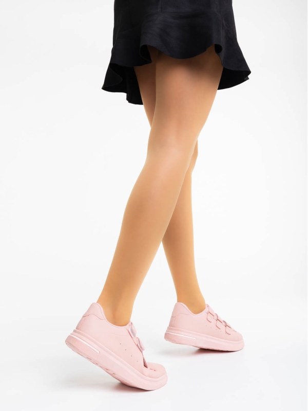 Deziree rózsaszín női sport cipő ökológiai bőrből, 3 - Kalapod.hu