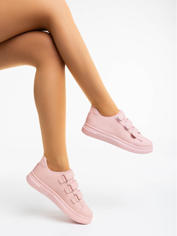 Deziree rózsaszín női sport cipő ökológiai bőrből, 4 - Kalapod.hu