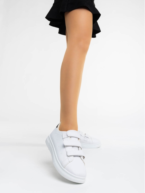 Deziree fehér női sport cipő ökológiai bőrből, 2 - Kalapod.hu