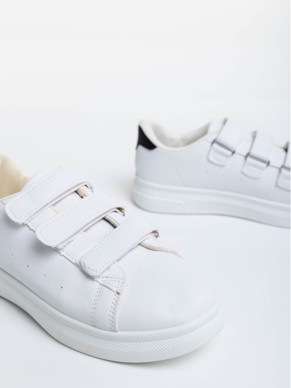 Deziree fehér női sport cipő ökológiai bőrből, 6 - Kalapod.hu