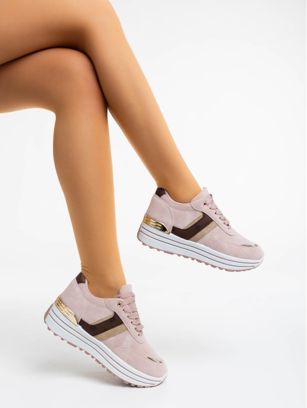 Loraina rózsaszín női sport cipő textil anyagból - Kalapod.hu