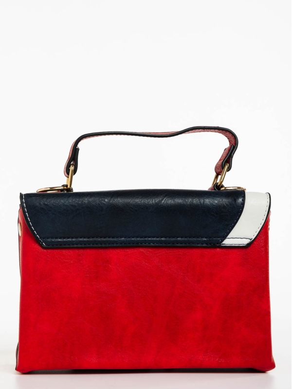 Briseis fekete piros és fehér női táska ökológiai bőrből, 5 - Kalapod.hu