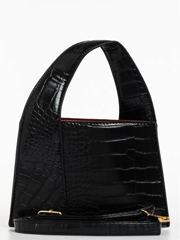 Blima fekete női táska ökológiai bőrből, 6 - Kalapod.hu