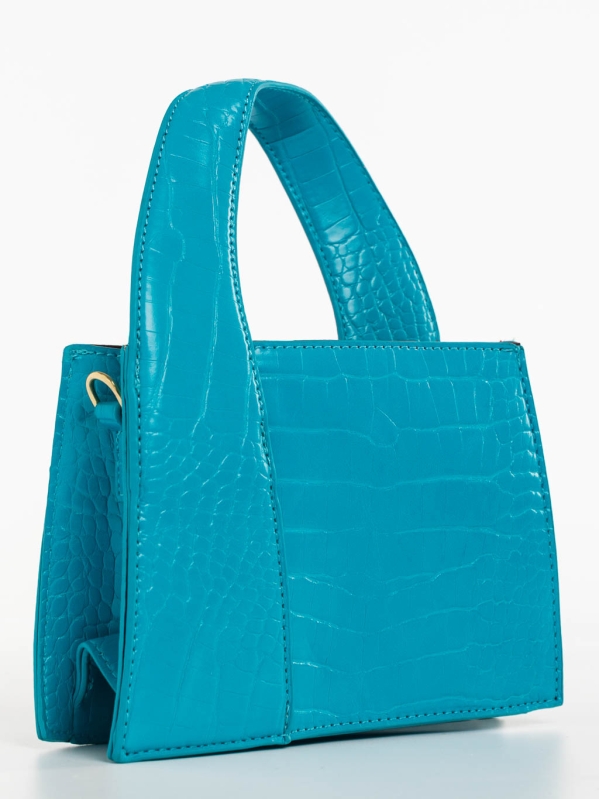 Blima kék női táska ökológiai bőrből, 3 - Kalapod.hu