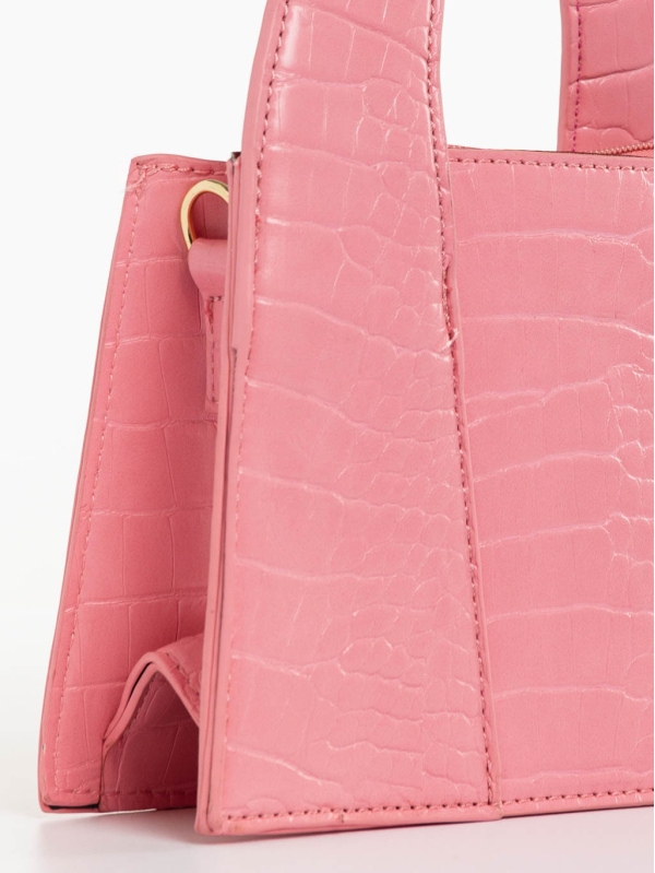 Blima rózsaszín női táska ökológiai bőrből, 4 - Kalapod.hu