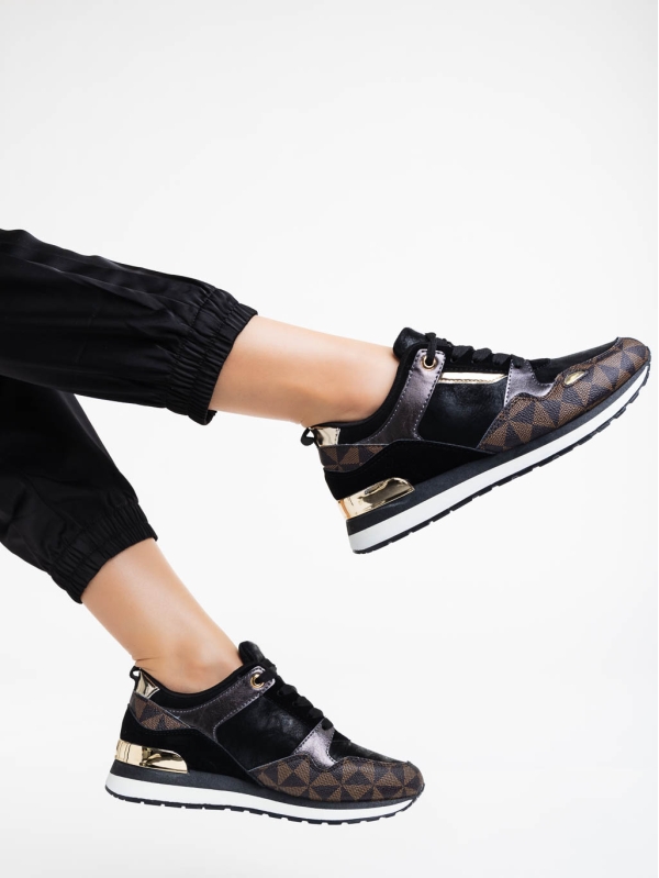 Josalind fekete női sport cipő ökológiai bőrből - Kalapod.hu