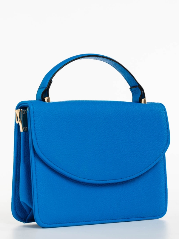 Blerina kék női táska ökológiai bőrből, 3 - Kalapod.hu