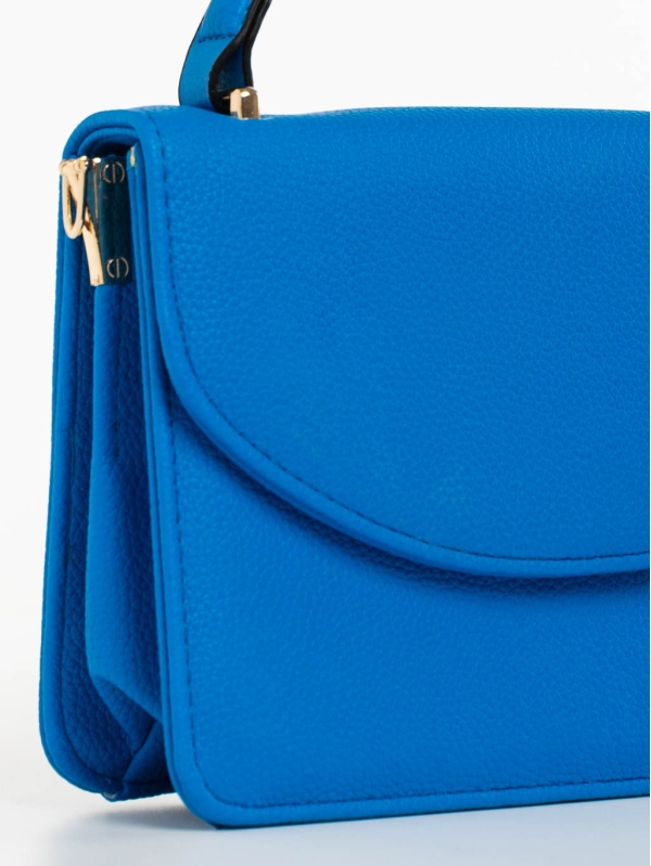 Blerina kék női táska ökológiai bőrből, 4 - Kalapod.hu