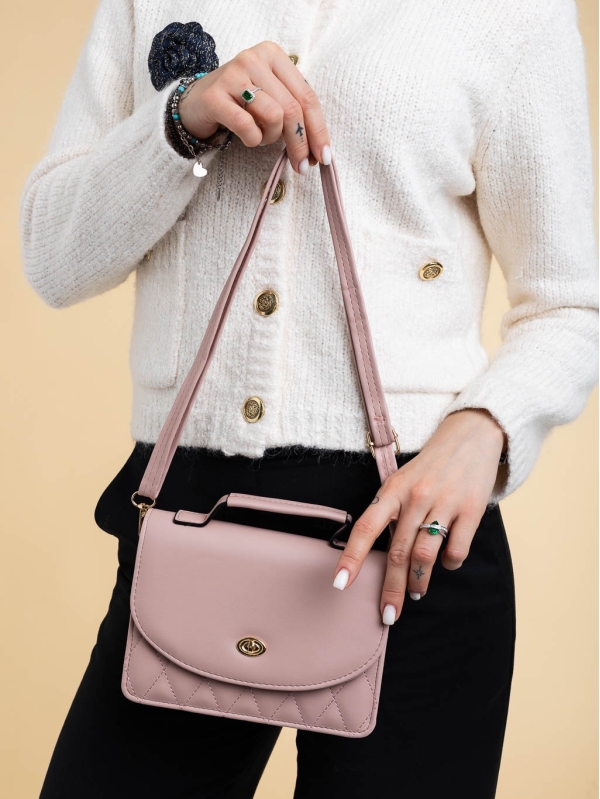 Belynda rózsaszín női táska ökológiai bőrből - Kalapod.hu