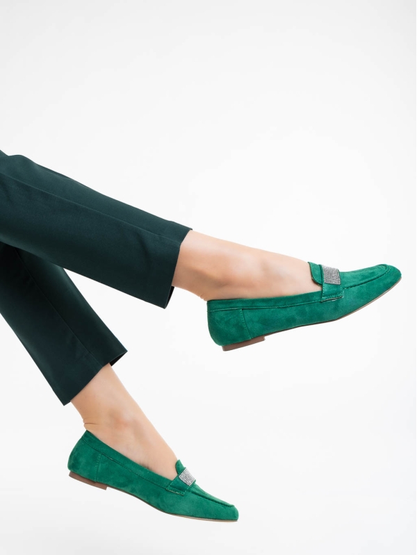 Ibbie zöld női félcipő textil anyagból - Kalapod.hu