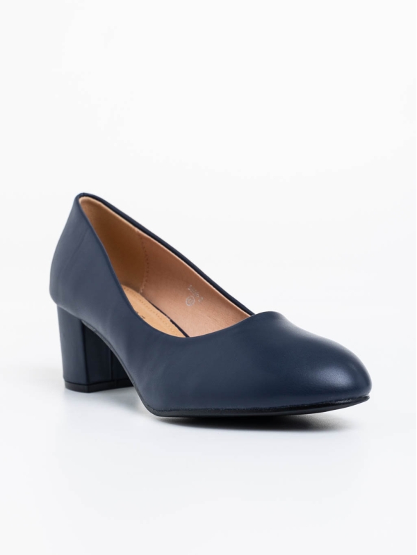 Gianara kék női magassarkú cipő ökológiai bőrből - Kalapod.hu