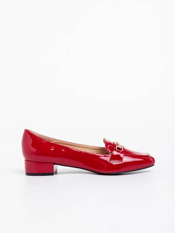 Shantay piros női magassarkú cipő lakkozott ökológiai bőrből, 3 - Kalapod.hu