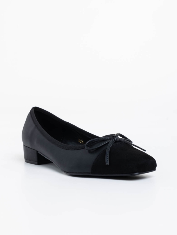 Shyann fekete női magassarkú cipő ökológiai bőrből - Kalapod.hu