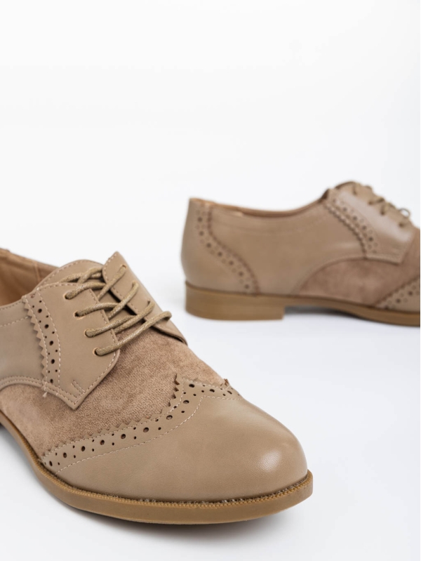 Briar khaki női cipő ökológiai bőrből, 4 - Kalapod.hu