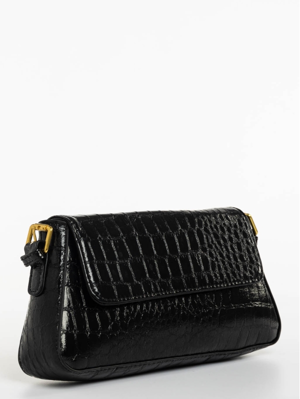 Baillie fekete női táska ökológiai bőrből, 3 - Kalapod.hu