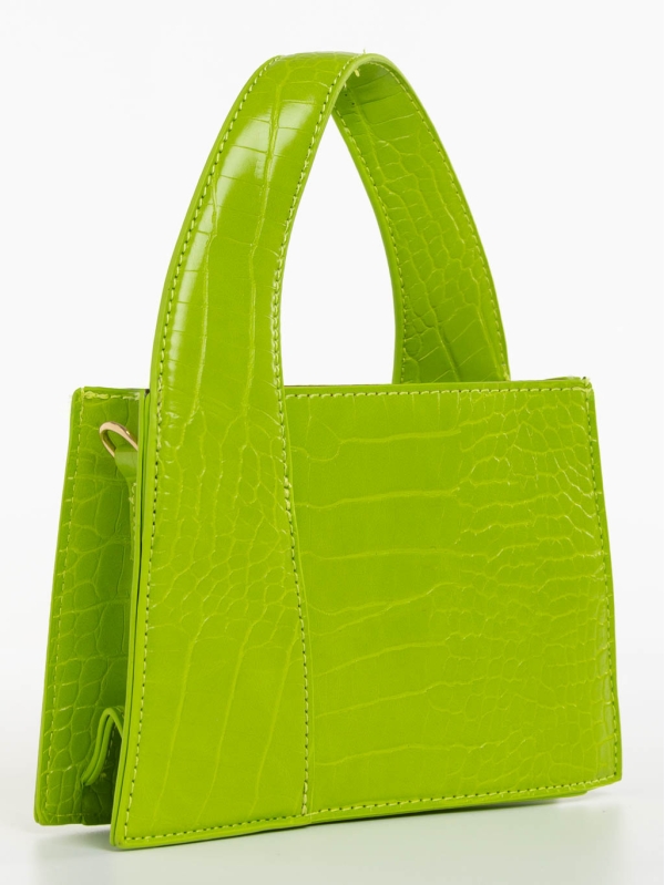 Blima világos zöld női táska ökológiai bőrből, 3 - Kalapod.hu