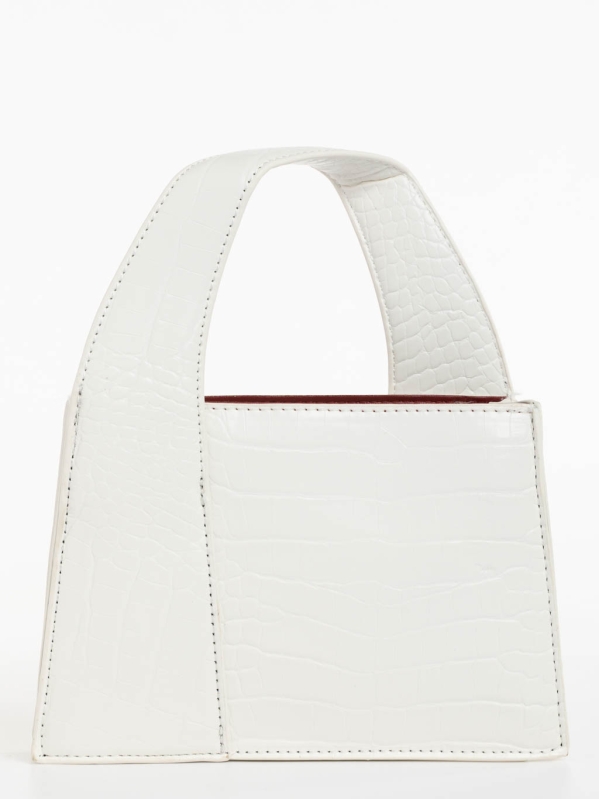 Blima fehér női táska ökológiai bőrből, 2 - Kalapod.hu