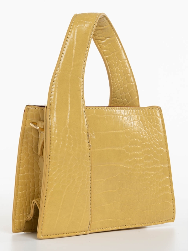 Blima sárga női táska ökológiai bőrből, 3 - Kalapod.hu