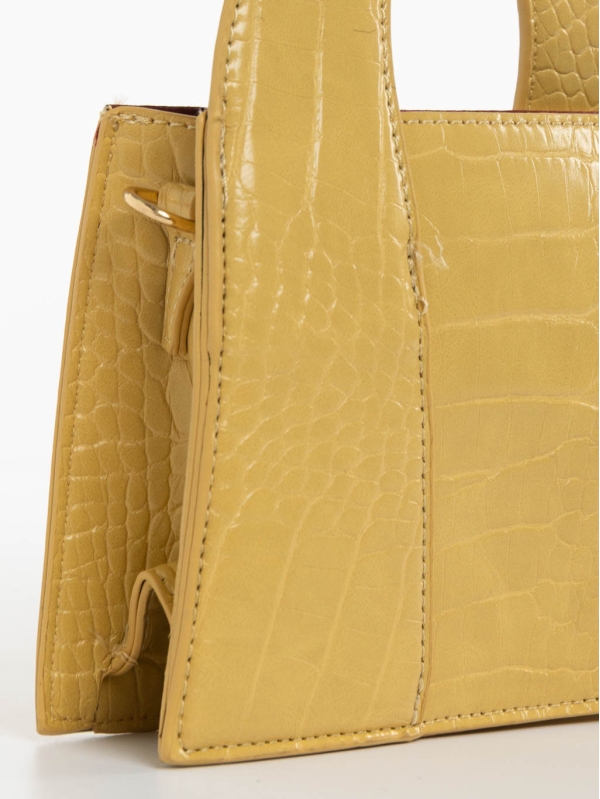 Blima sárga női táska ökológiai bőrből, 4 - Kalapod.hu