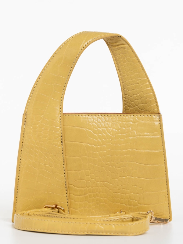 Blima sárga női táska ökológiai bőrből, 6 - Kalapod.hu