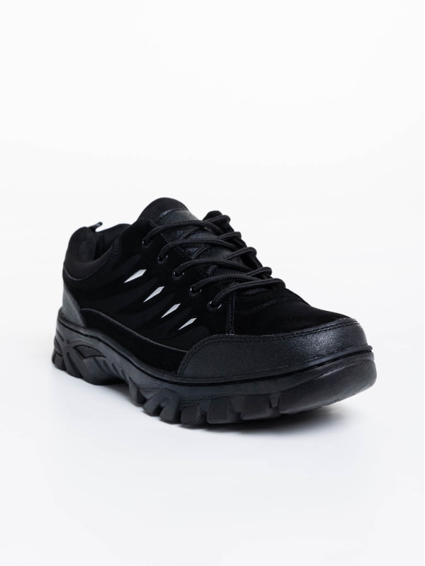 Colten fekete férfi sport cipő textil anyagból és ökológiai bőrből - Kalapod.hu