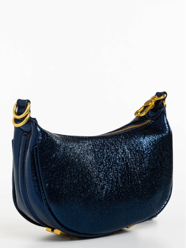 Aine kék női táska ökológiai bőrből, 3 - Kalapod.hu
