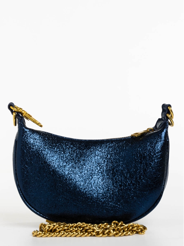 Aine kék női táska ökológiai bőrből, 6 - Kalapod.hu