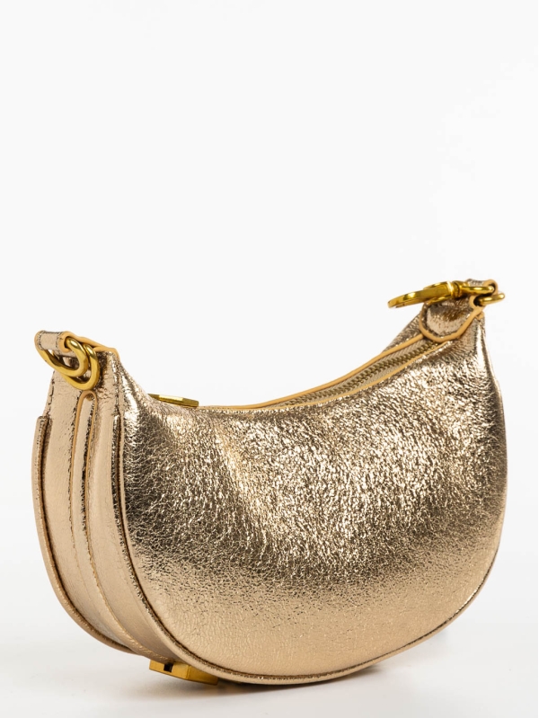 Aine aranyszínű női táska ökológiai bőrből, 3 - Kalapod.hu