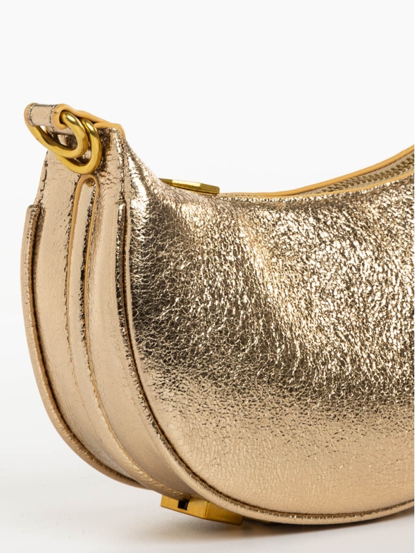Aine aranyszínű női táska ökológiai bőrből, 4 - Kalapod.hu