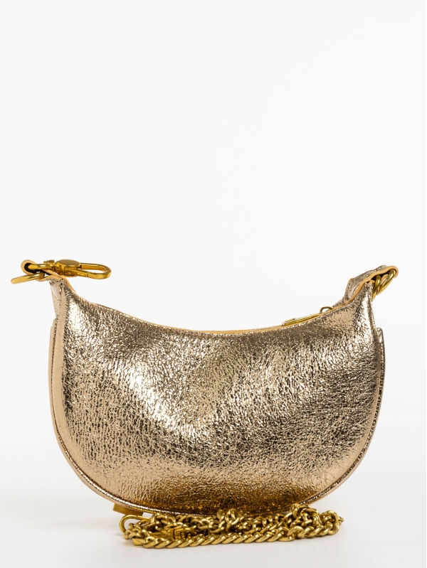 Aine aranyszínű női táska ökológiai bőrből, 6 - Kalapod.hu