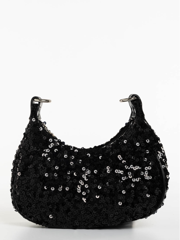 Ayah fekete női táska textil anyagból, 2 - Kalapod.hu