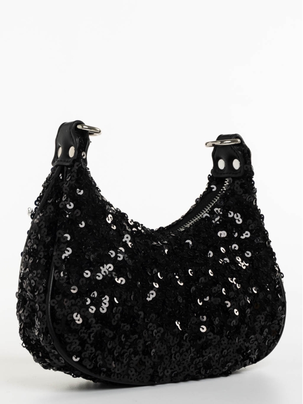 Ayah fekete női táska textil anyagból, 3 - Kalapod.hu