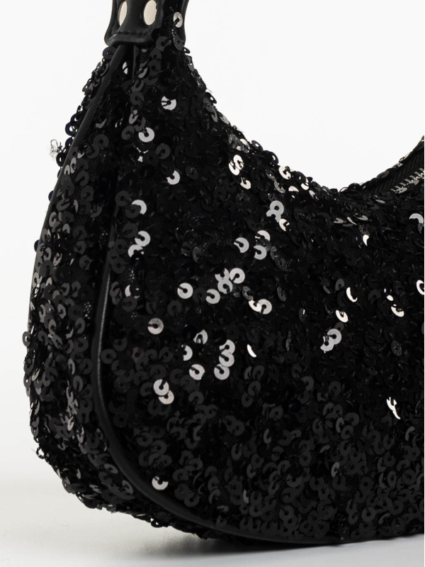 Ayah fekete női táska textil anyagból, 4 - Kalapod.hu