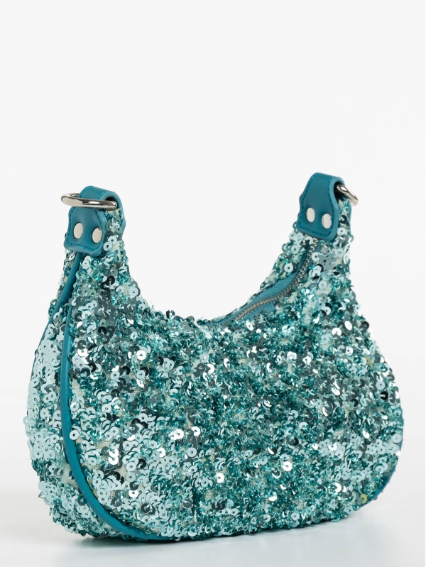 Ayah kék női táska textil anyagból, 3 - Kalapod.hu