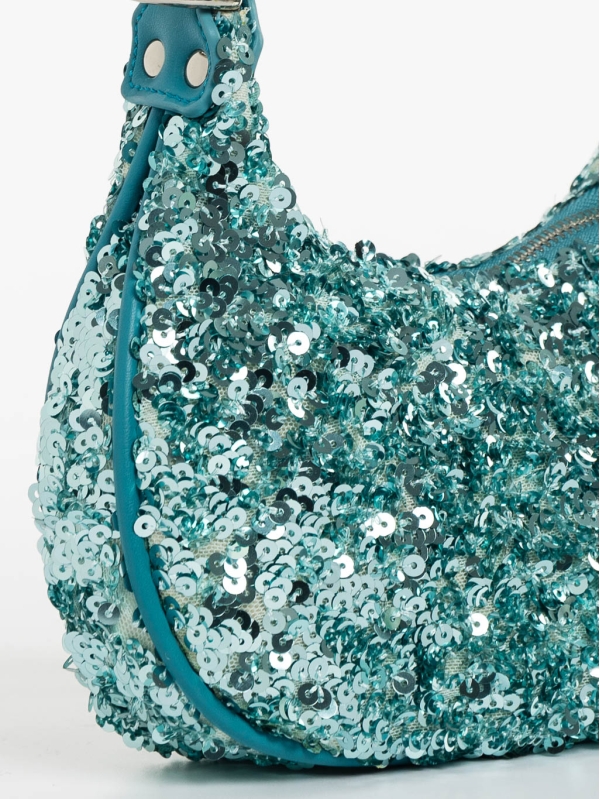 Ayah kék női táska textil anyagból, 4 - Kalapod.hu