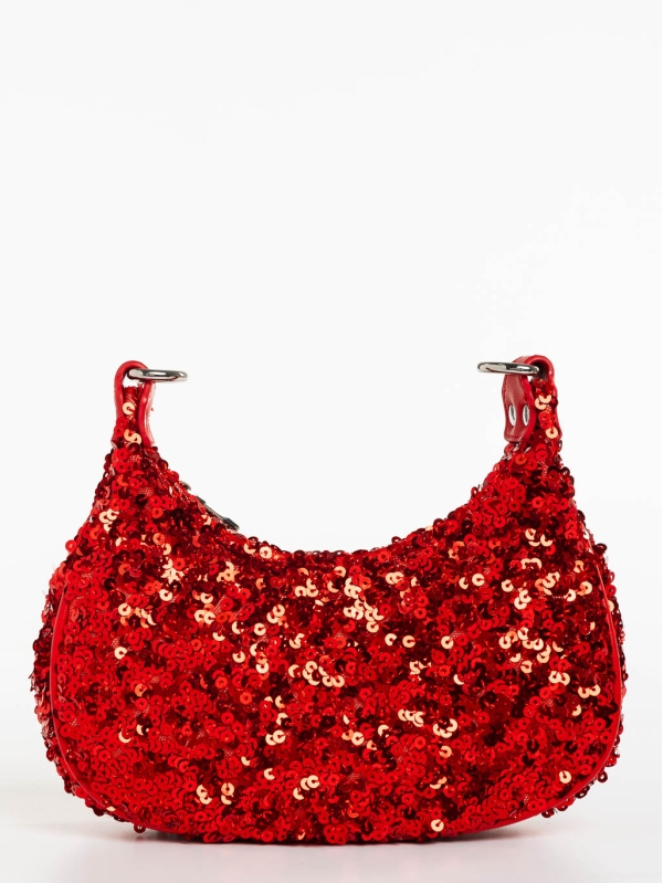Ayah piros női táska textil anyagból, 2 - Kalapod.hu