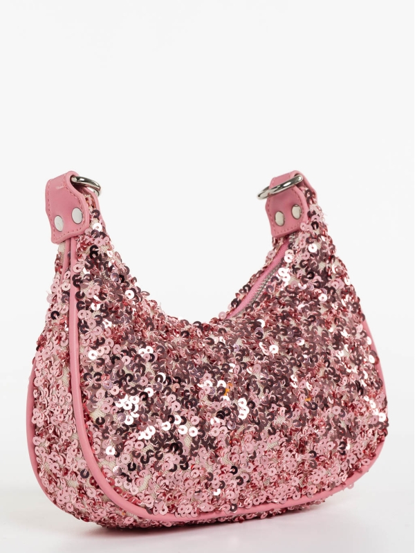 Ayah rózsaszín női táska textil anyagból, 3 - Kalapod.hu