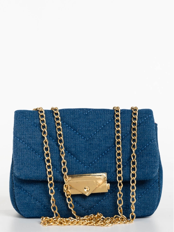 Bansari világos kék női táska textil anyagból, 6 - Kalapod.hu