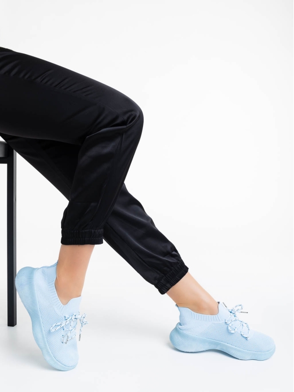 Ramila kék női sport cipő textil anyagból, 4 - Kalapod.hu