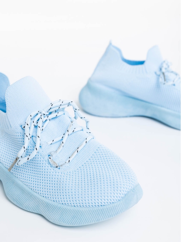 Ramila kék női sport cipő textil anyagból, 6 - Kalapod.hu
