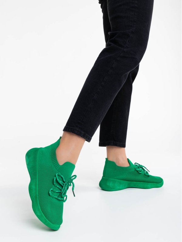 Ramila zöld női sport cipő textil anyagból - Kalapod.hu