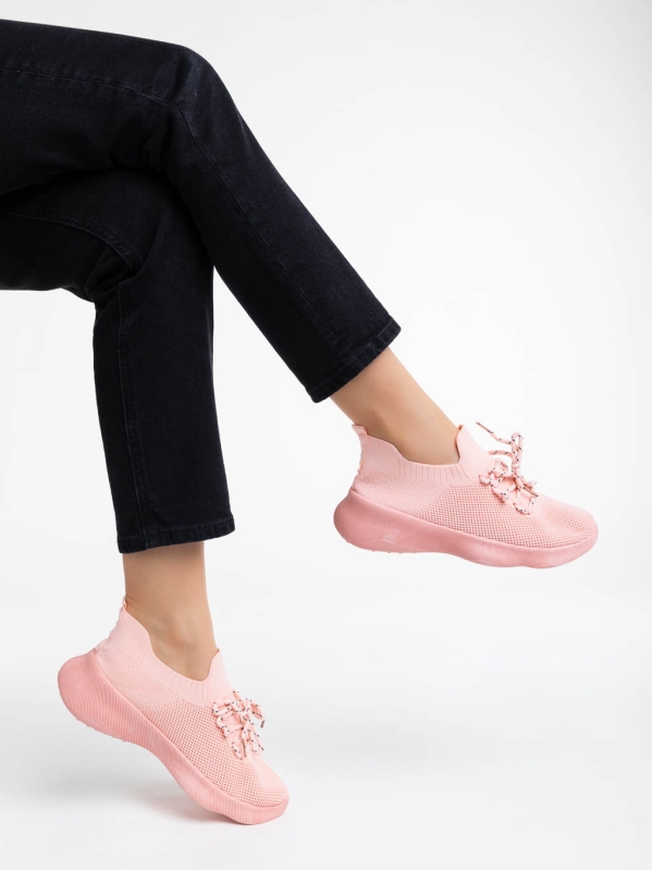 Ramila rózsaszín női sport cipő textil anyagból - Kalapod.hu