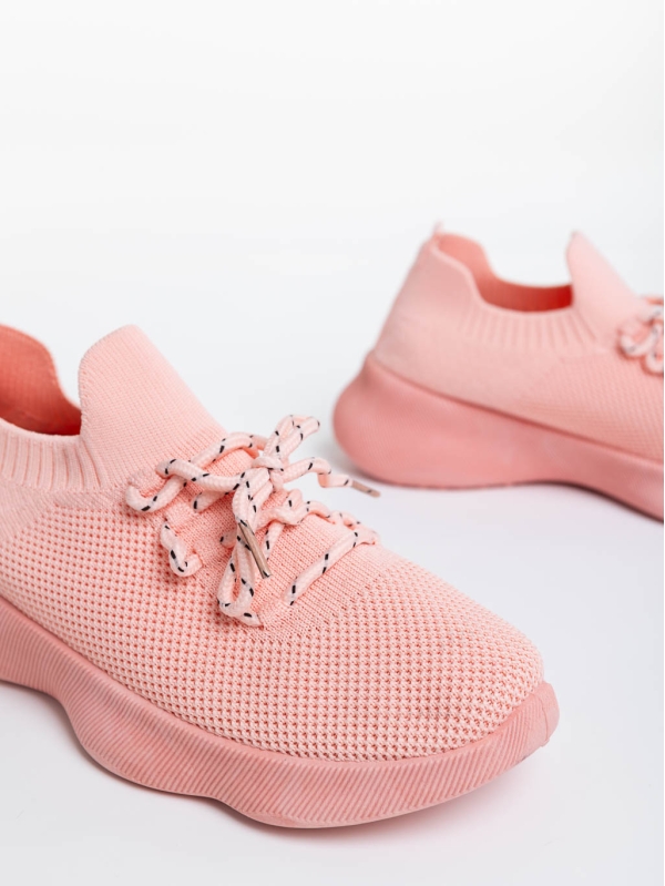 Ramila rózsaszín női sport cipő textil anyagból, 6 - Kalapod.hu