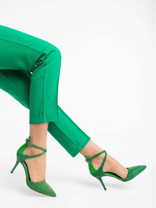 Siriadne zöld női cipő textil anyagból - Kalapod.hu