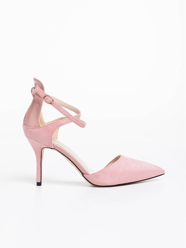 Siriadne rózsaszín női cipő textil anyagból, 5 - Kalapod.hu